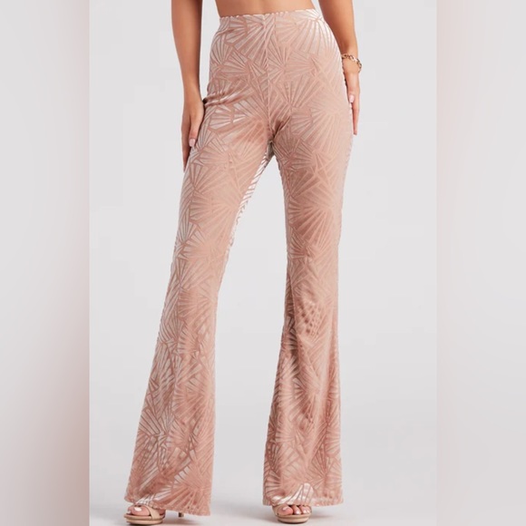 Still got knit velvet flare pants NWT. - Picture 2 of 3